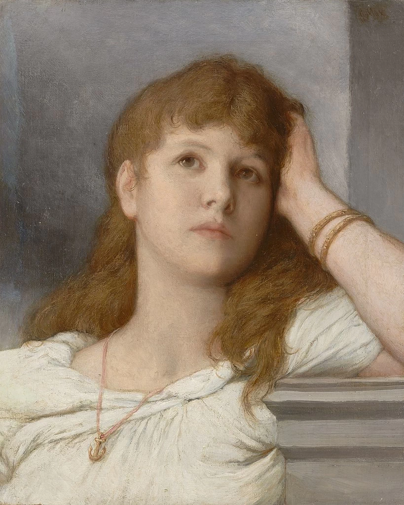 Gabriel von Max - Donna premurosa